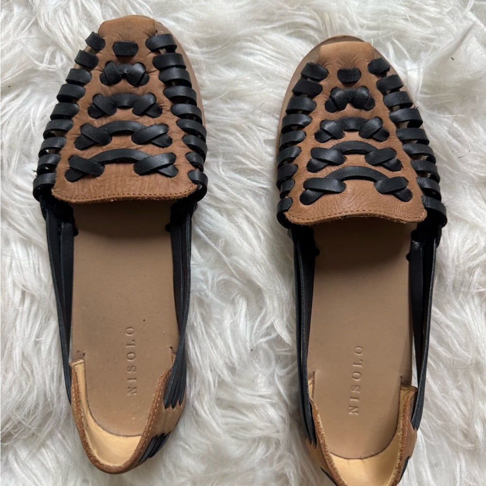Nisolo Huarache Sandals Brown and Black size 7
